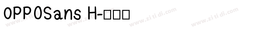 0PPOSans H字体转换
